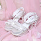 Princess Rose Platform Sandals - White // PREORDER