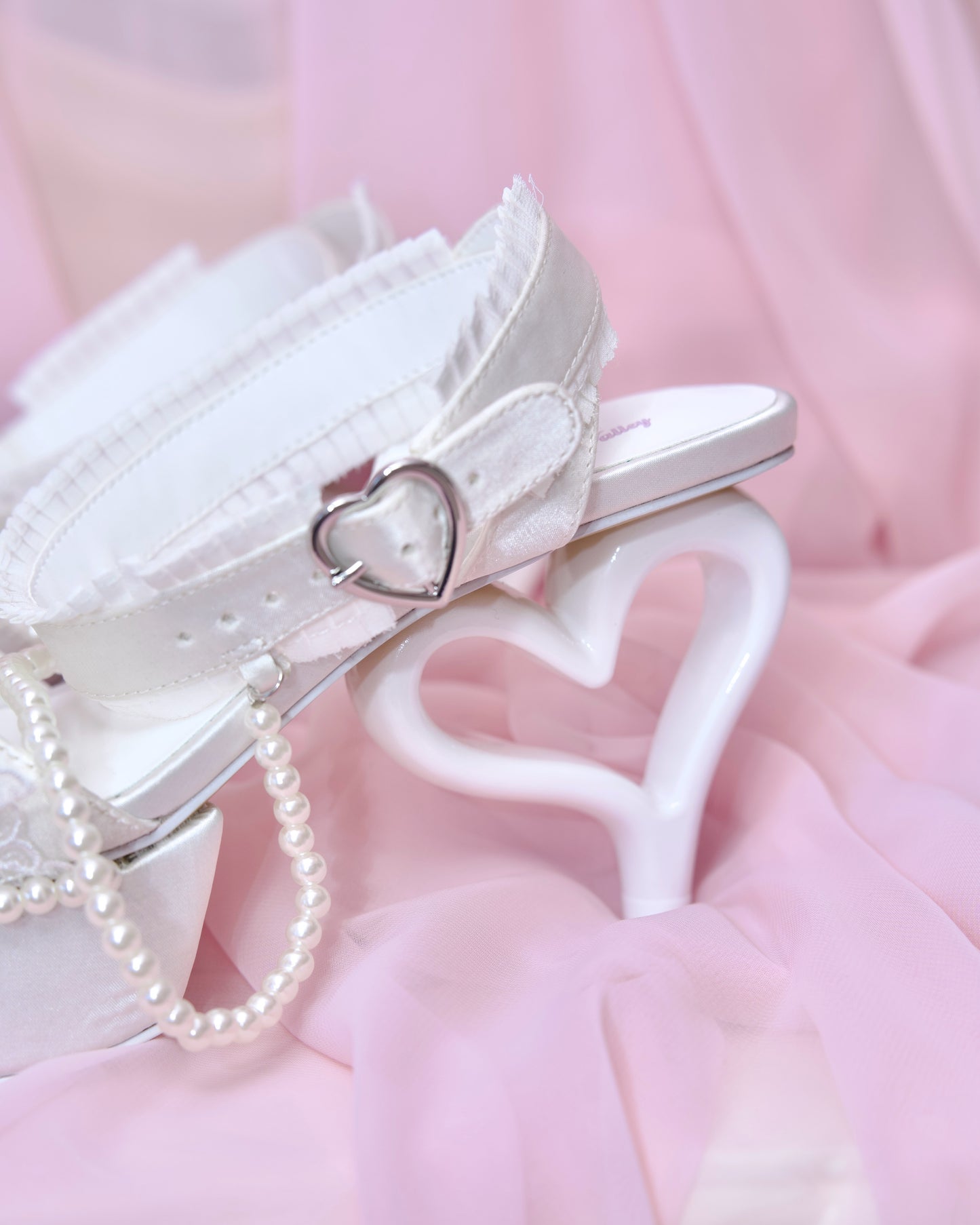 Princess Rose Platform Sandals - White // PREORDER