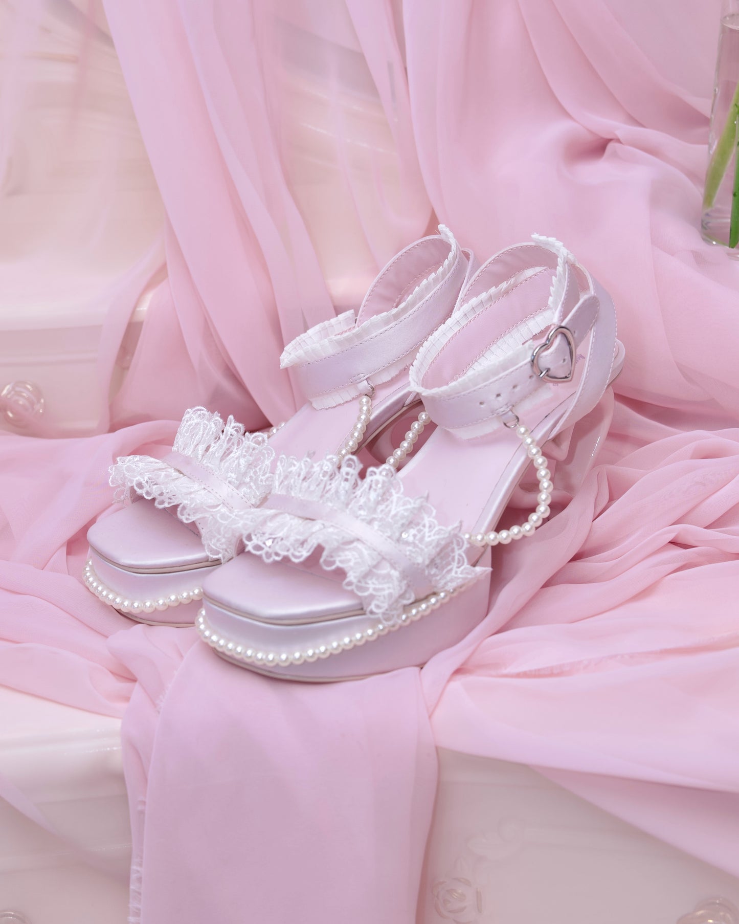 Princess Rose Platform Sandals - Pink // PREORDER