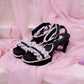 Princess Rose Platform Sandals - Black // PREORDER