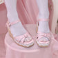 Summer Hime Wedge Sandals - Pink // PREORDER