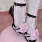 Princess Rose Platform Sandals - Black // PREORDER