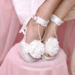 Princess Rose Platform Sandals - White // PREORDER