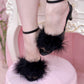 Fuwa Fuwa Low Heel Sandals - Black // PREORDER