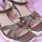 Summer Hime Wedge Sandals - Brown // PREORDER