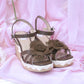 Summer Hime Wedge Sandals - Brown // PREORDER