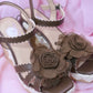 Summer Hime Wedge Sandals - Brown // PREORDER