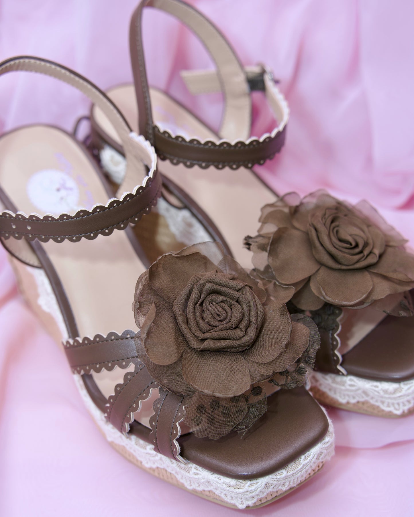 Summer Hime Wedge Sandals - Brown // PREORDER