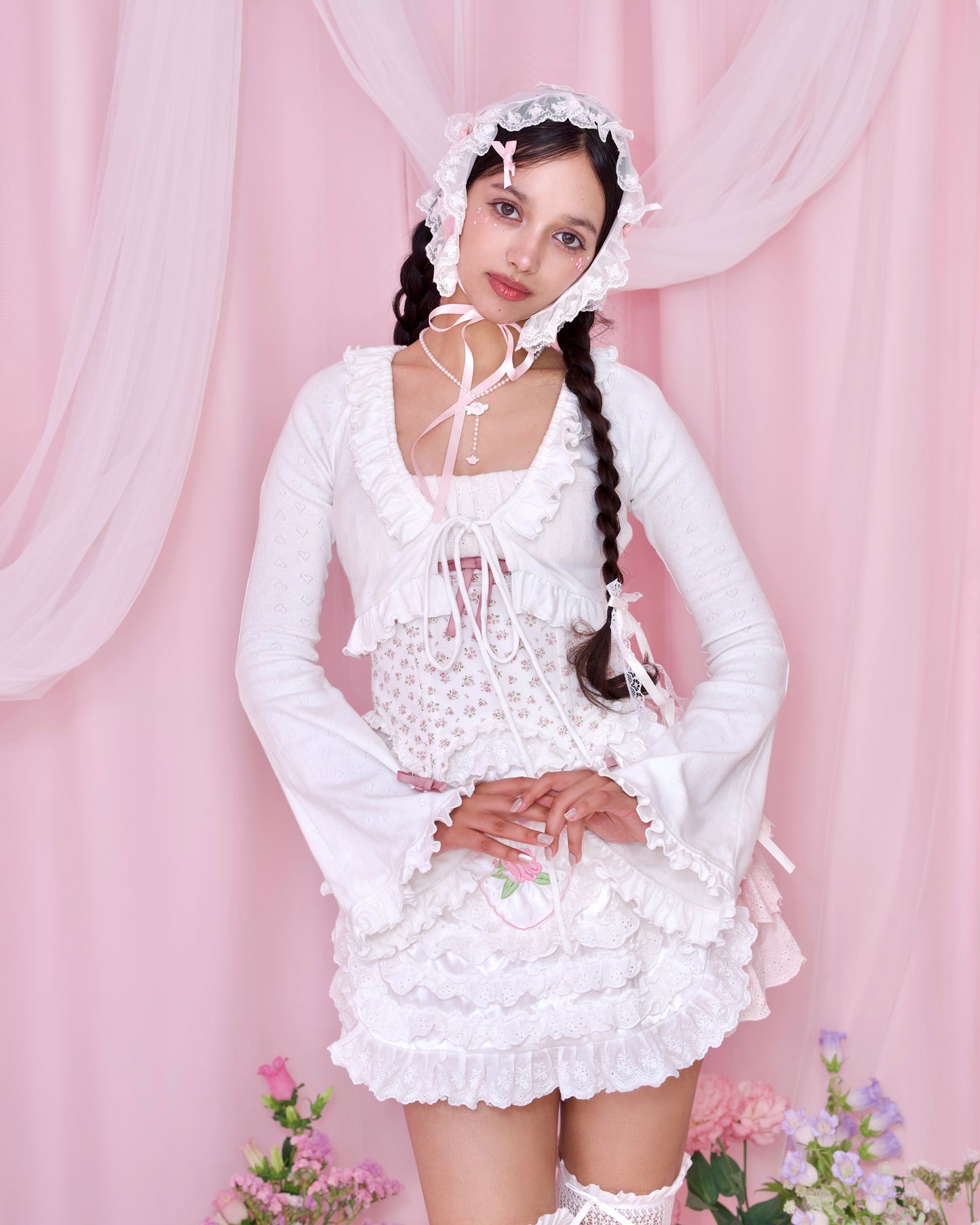 Call Me Sweet Cotton Cardigan - White