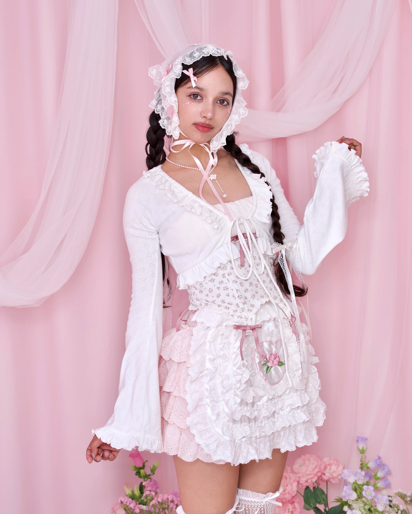 Call Me Sweet Cotton Cardigan - White