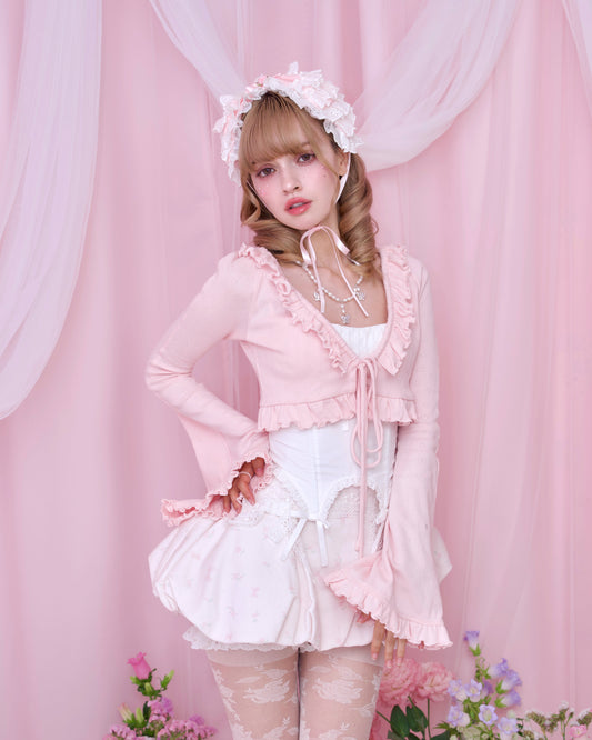 Call Me Sweet Cotton Cardigan - Pink // PREORDER