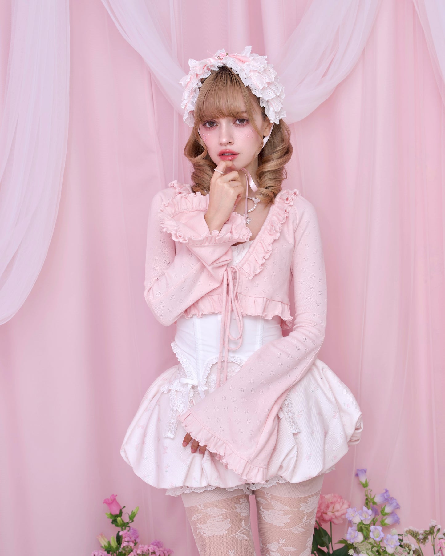 Call Me Sweet Cotton Cardigan - Pink