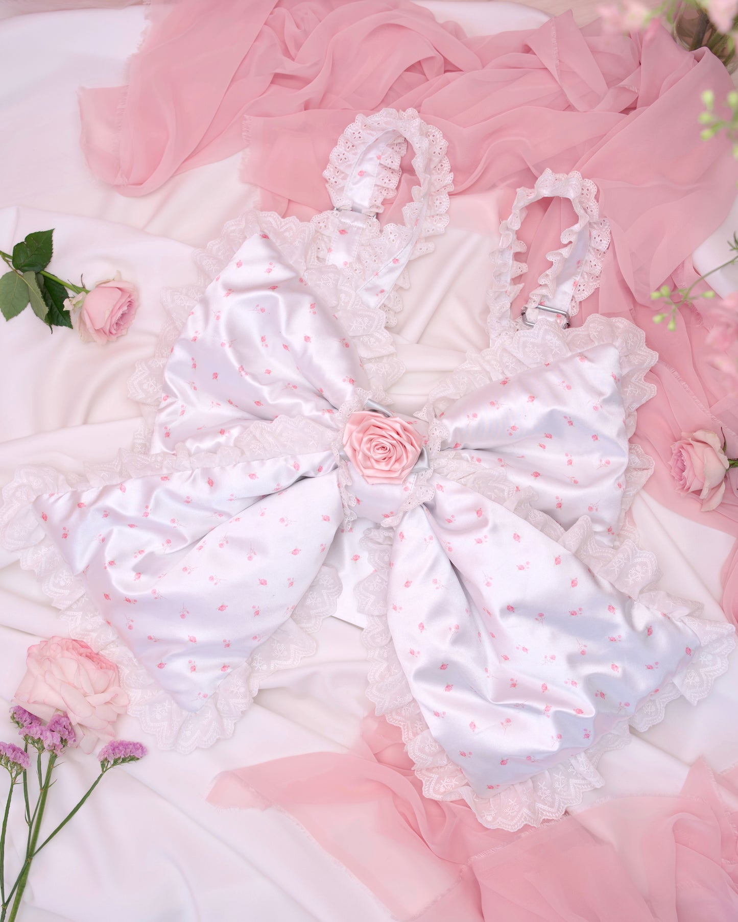 Sweet Rosette Bow Bag