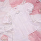 Rosa D'Amour Shortsleeve Blouse - White