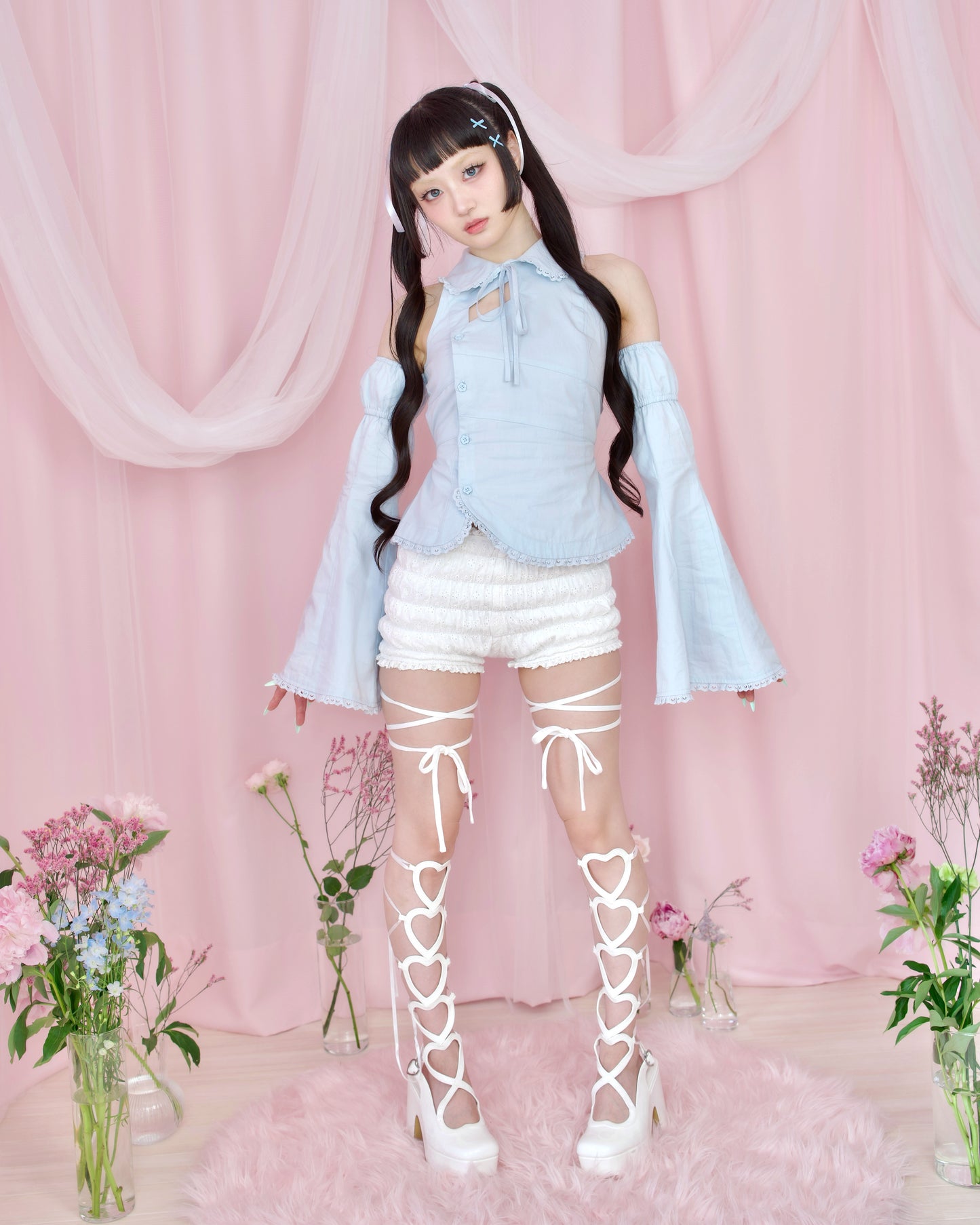 World is Mine Blouse - Blue // PREORDER