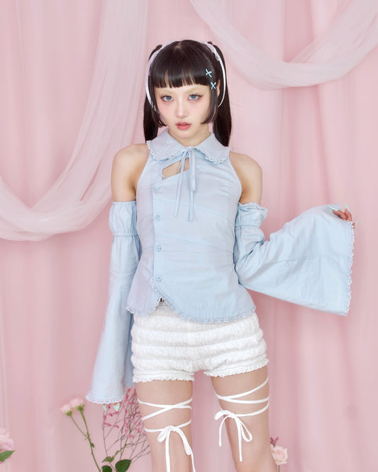 World is Mine Blouse - Blue // PREORDER
