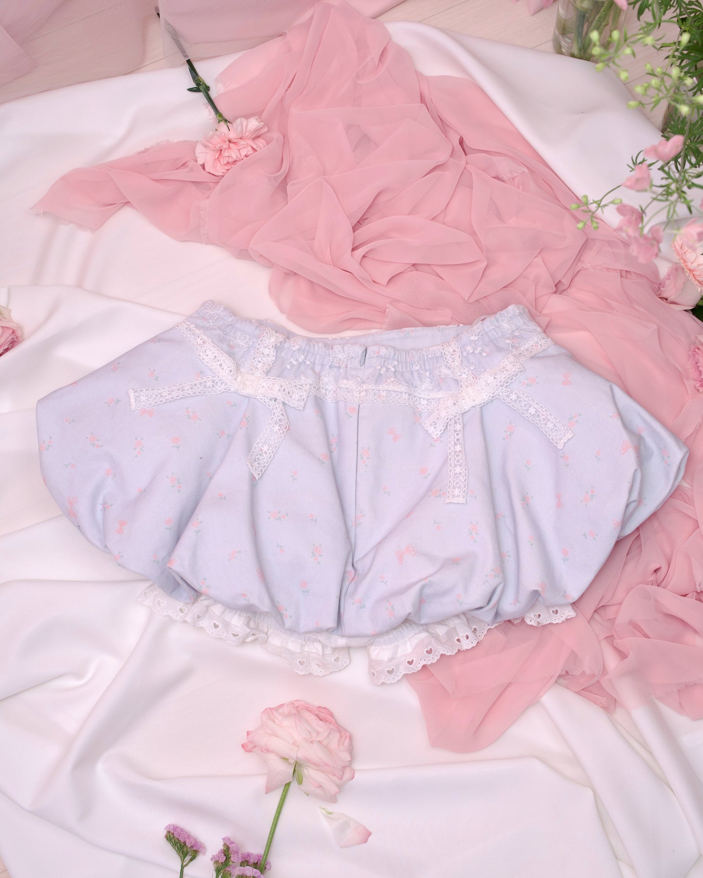 Love Note Bubble Skirt - Blue