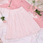 Love Note Long Pleated Skirt - Pink