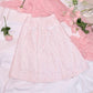 Love Note Long Pleated Skirt - Pink