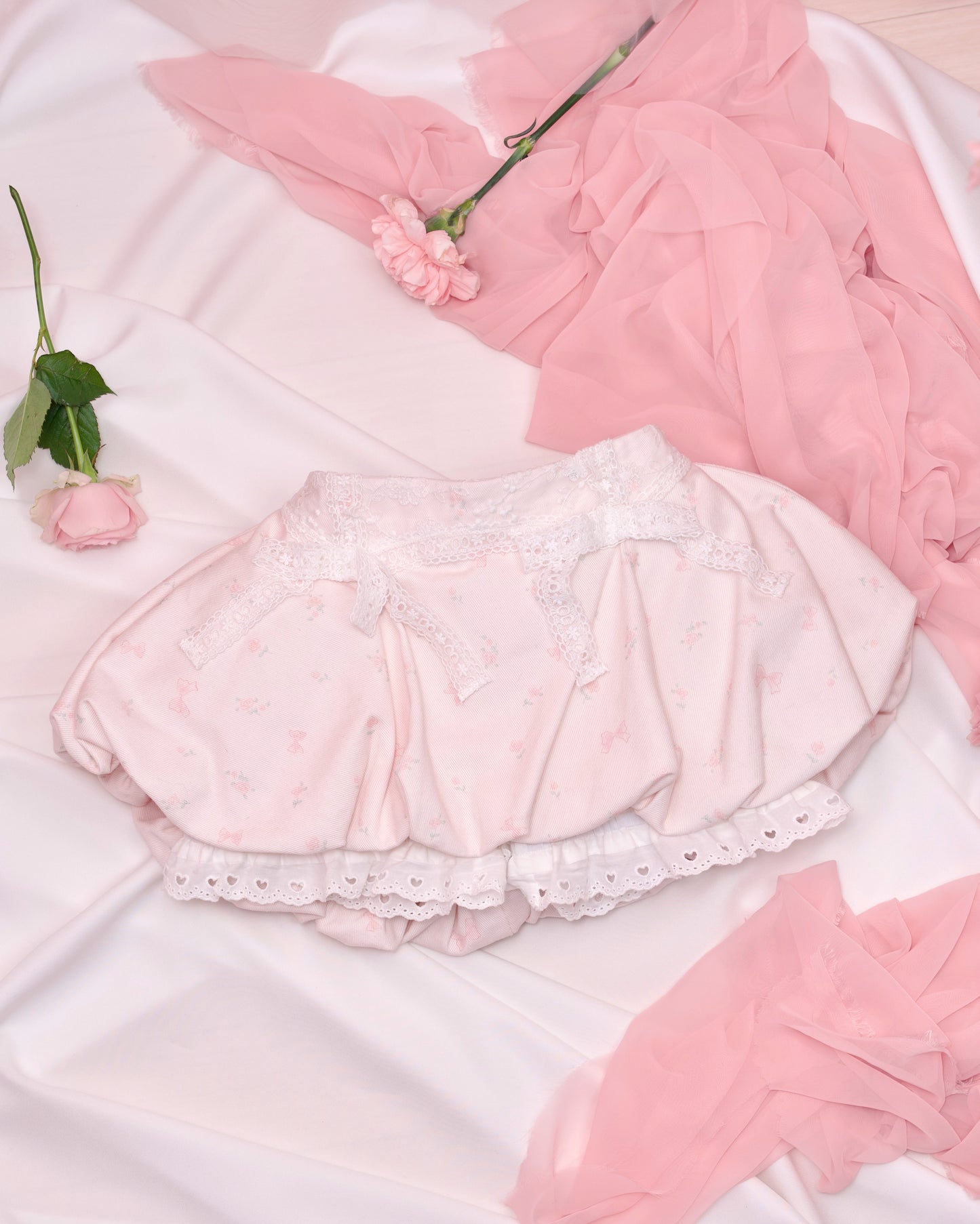 Love Note Bubble Skirt - Pink