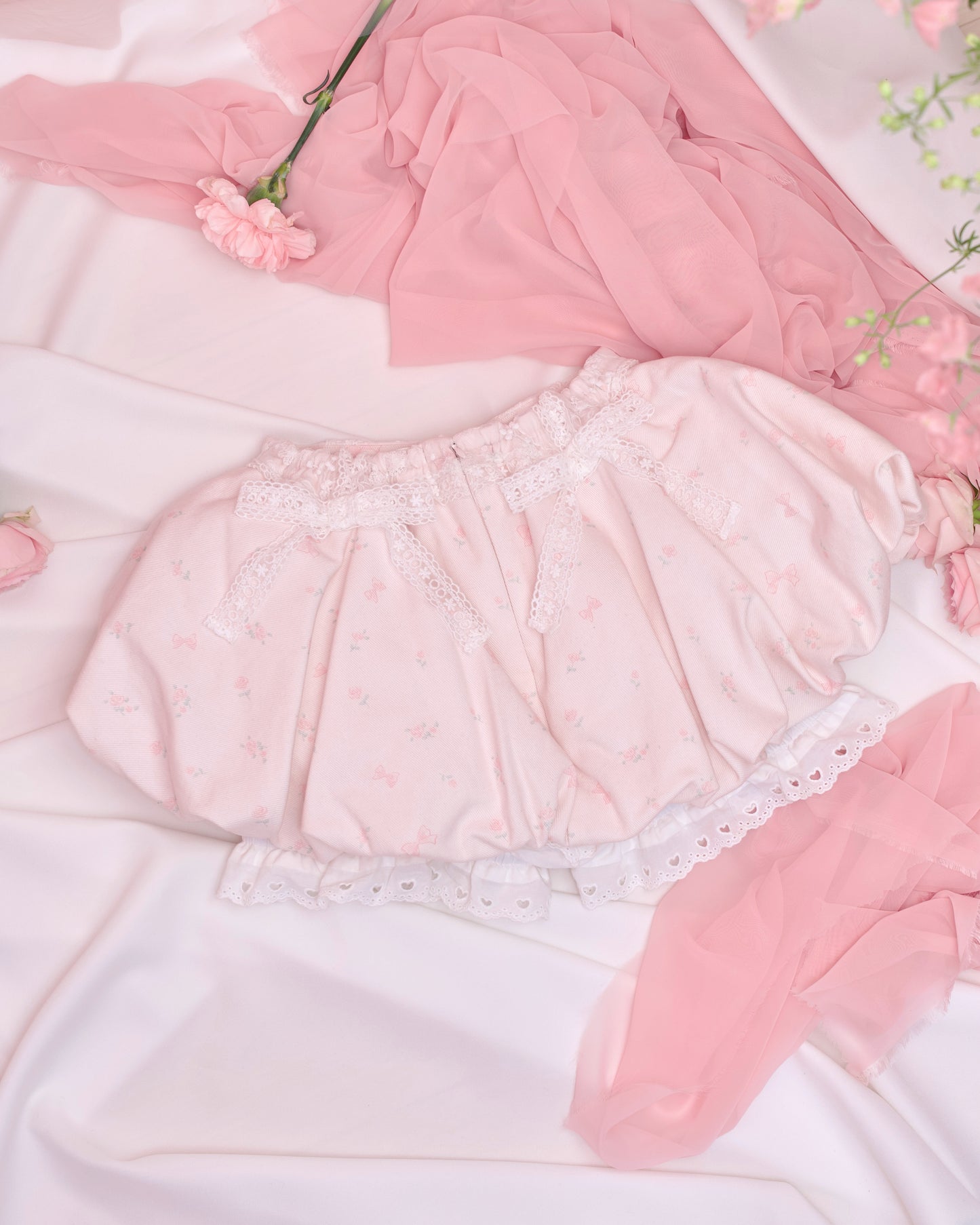 Love Note Bubble Skirt - Pink