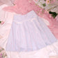 Love Note Long Pleated Skirt - Blue