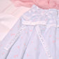 Love Note Long Pleated Skirt - Blue