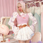 Peekaboo Tulle Floral Skirt Blue // Preorder