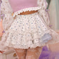 Peekaboo Tulle Floral Skirt Blue // Preorder