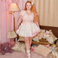 Peekaboo Tulle Floral Skirt Pink // Preorder