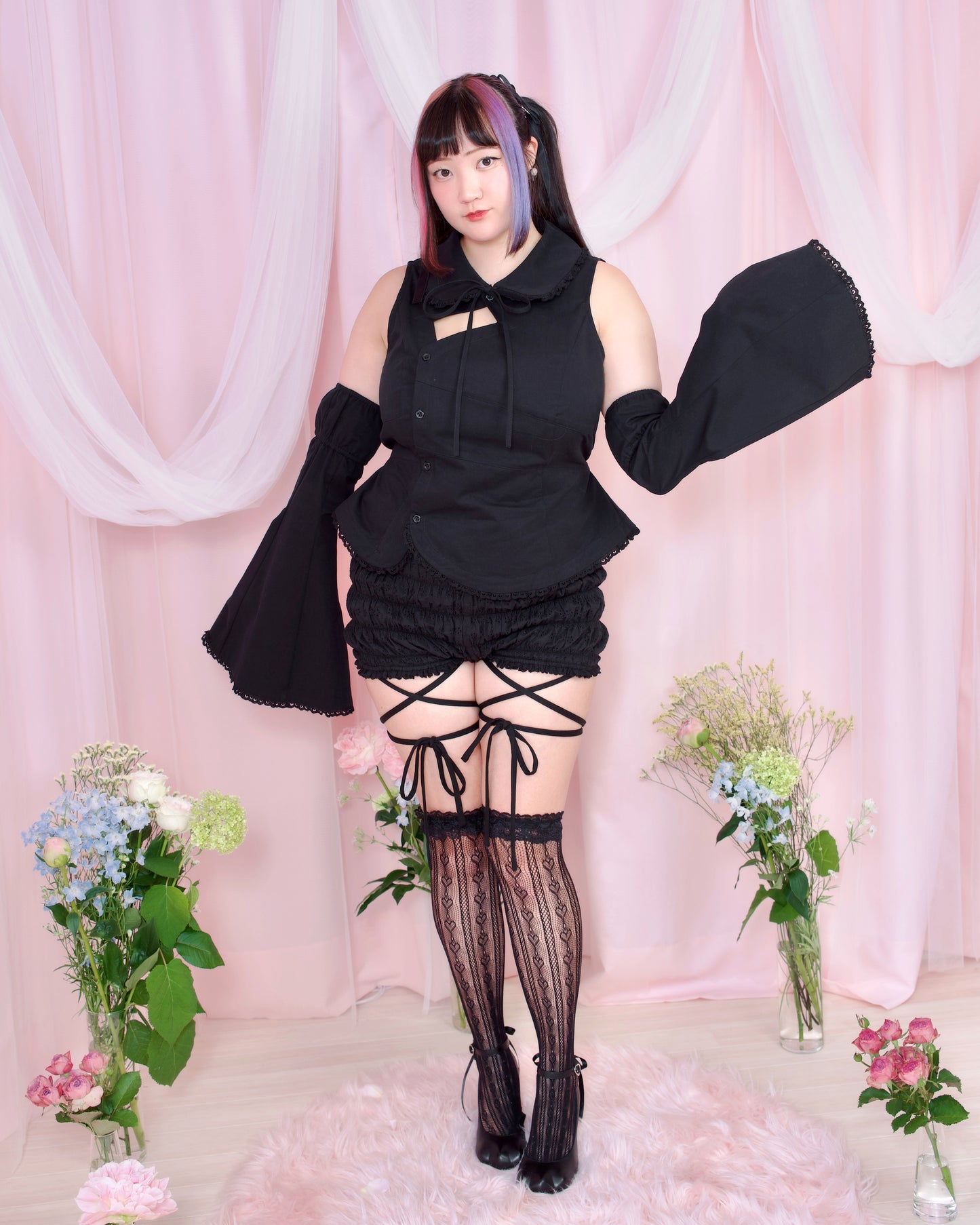 Tied With Love Cotton Bloomers - Black // PREORDER