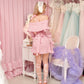 Darling Reverie Off Shoulder Knit Dress Pink PREORDER