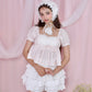 My Little Cottage Babydoll Short Sleeve Blouse - Pink // PREORDER