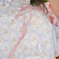 Sunberry Halter Dress, Blue Rose Ribbon Motif PREORDER