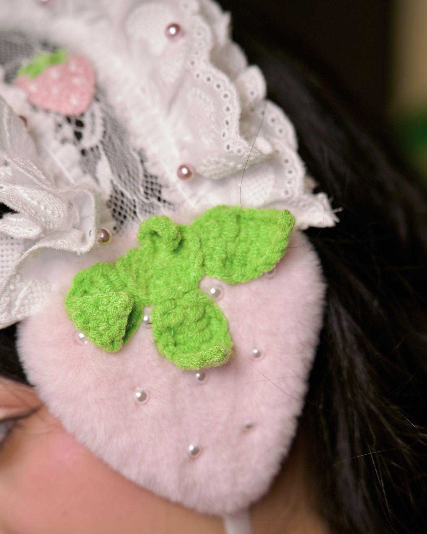 Strawberry Shortcake Ear Warmer - Pink