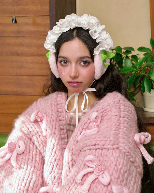 Strawberry Shortcake Ear Warmer - Pink // PREORDER