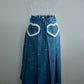 ”You're Cute" Denim Set Midi Skirt PREORDER