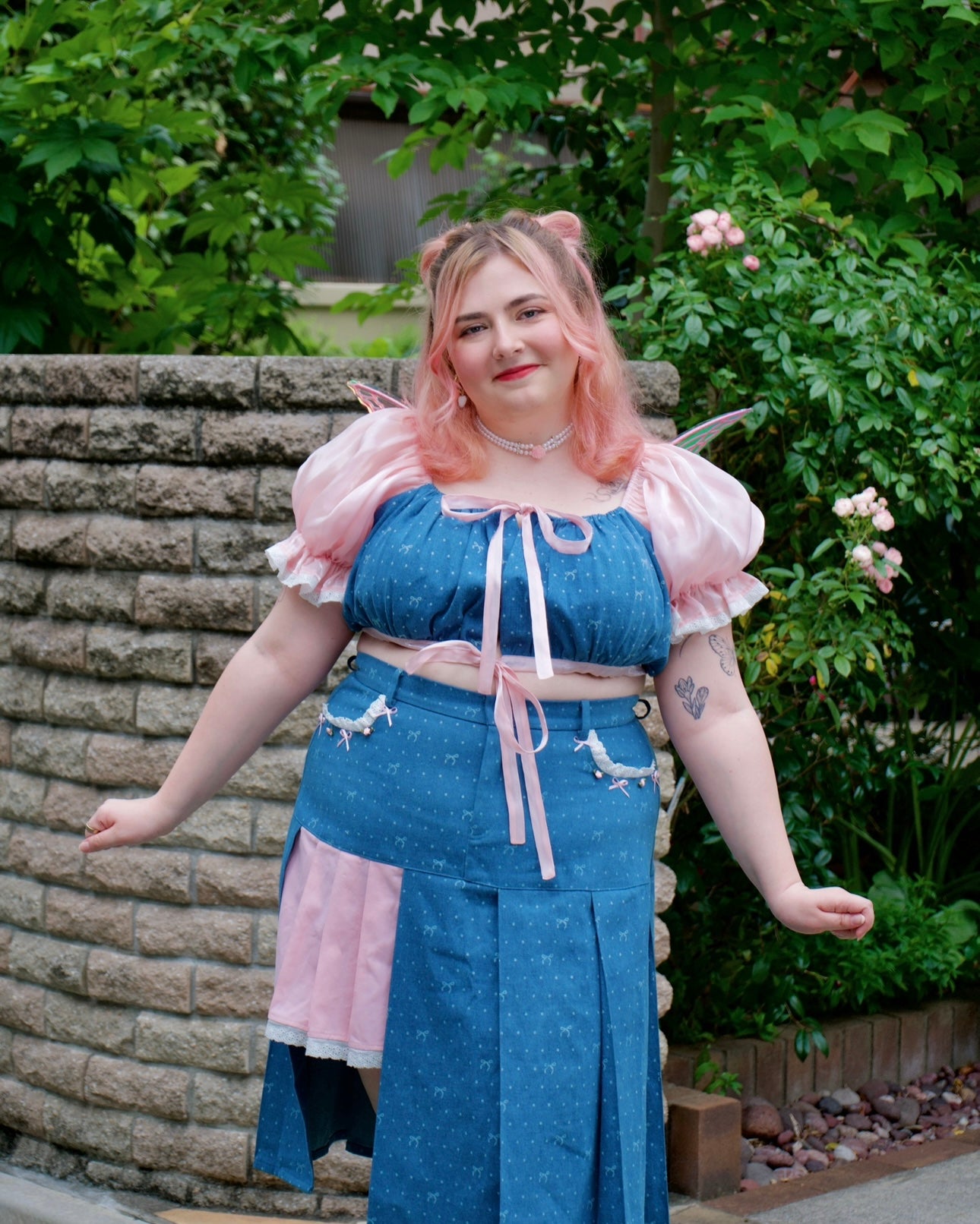 ”You're Cute" Denim Set Top