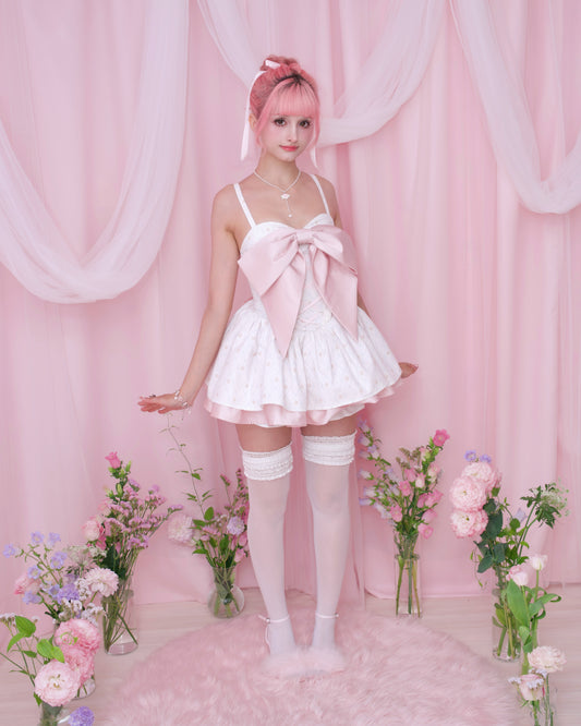 Love Story Ribbon Dress - Pink // PREORDER