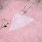 Rosy Daydream Head Scarf - White x Pink