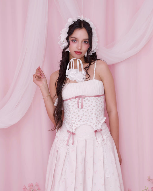 Ribbon Drop Bustier - Pink // PREORDER