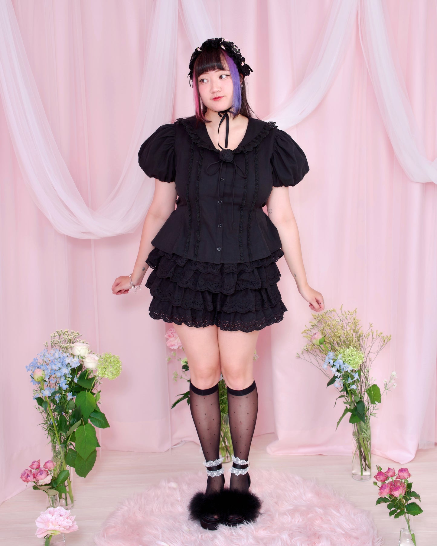 Set Sail Dream Blouse - Black // PREORDER