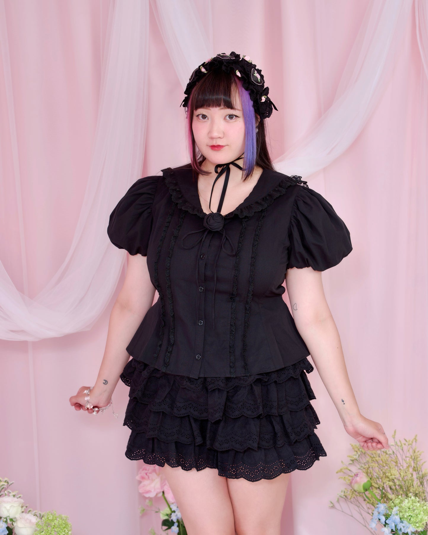 Set Sail Dream Blouse - Black // PREORDER