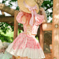 Summer Belle Set Skirt Pink Floral // PREORDER