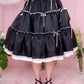 Princess Tier Cake Long Tulle Skirt - Black // PREORDER