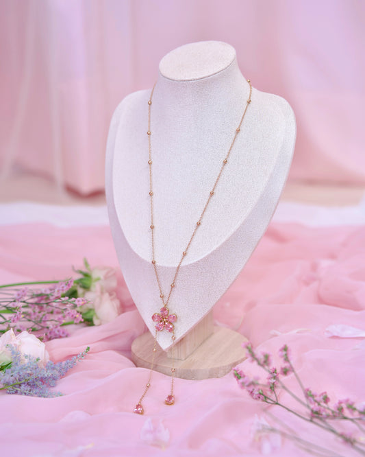 Sakura Petal Necklace - Gold