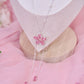 Sakura Petal Necklace - Silver