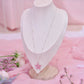 Sakura Petal Necklace - Silver