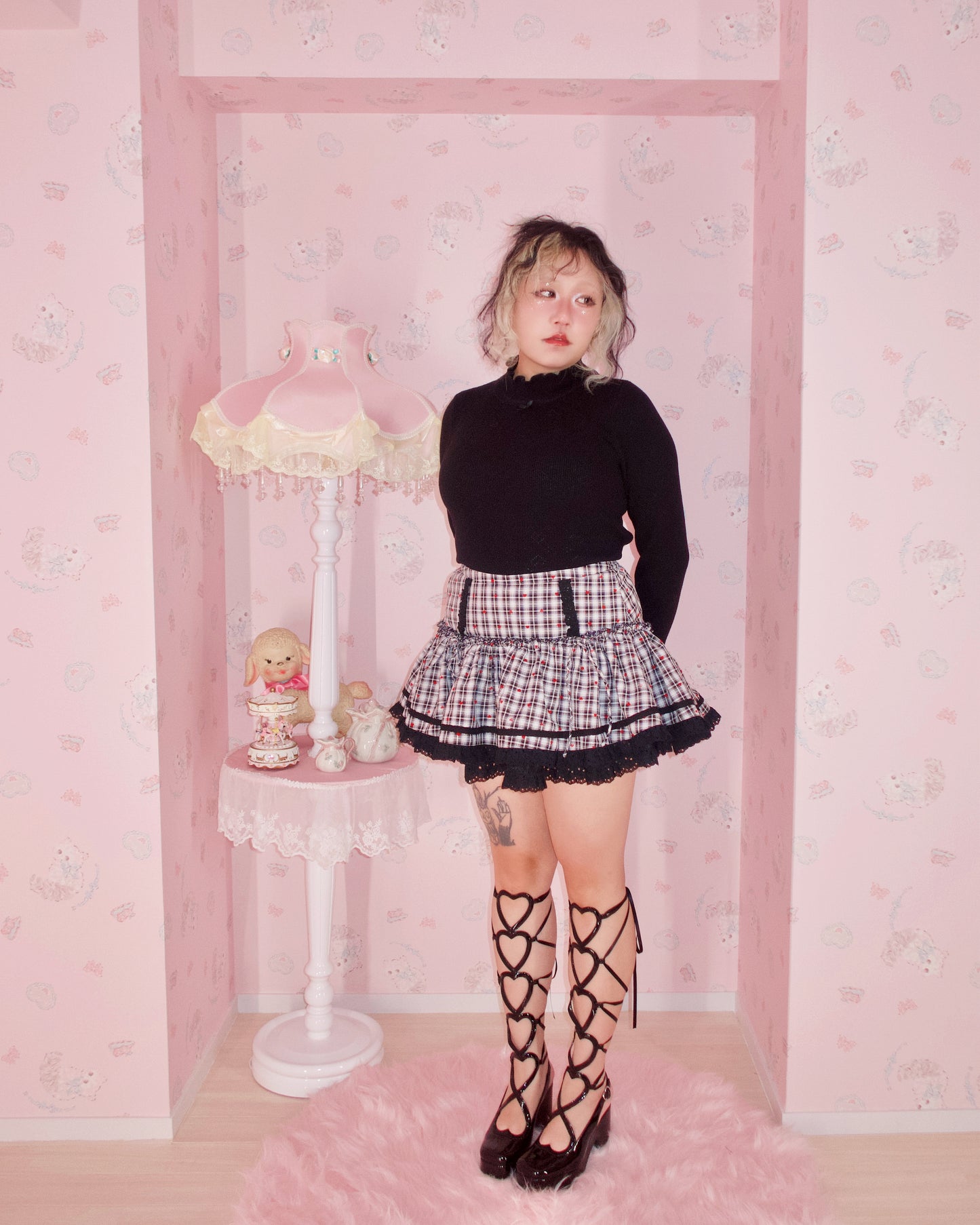 Shortcake Ruffle Skirt - Black // PREORDER