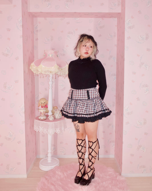 Shortcake Ruffle Skirt - Black // PREORDER